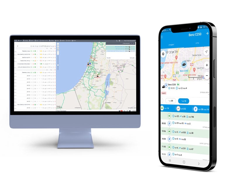 Tracer dashboard and mobile app Tracer dashboard in cloud and mobile app - Advanced fleet management